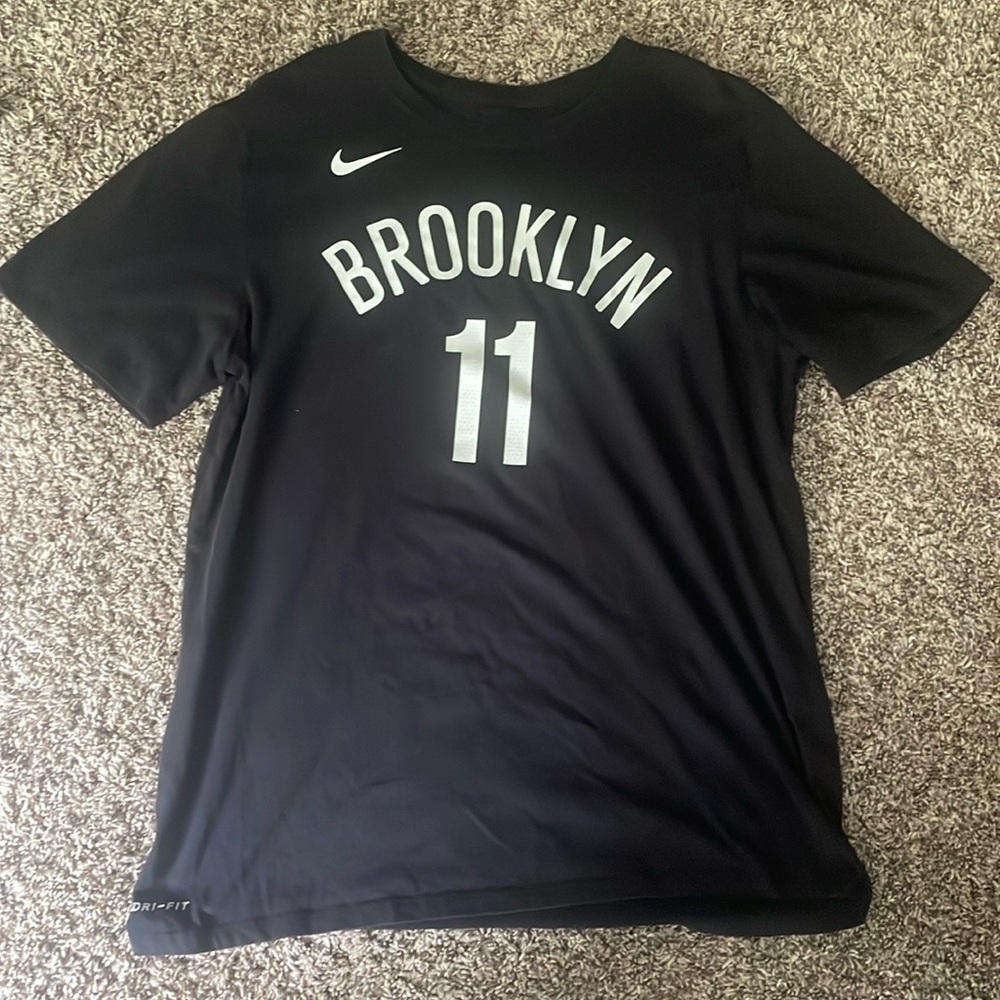 Black Nike NBA Irving jersey tshirt